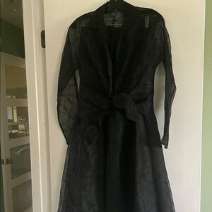 Lafayette 148 New York Black Lace Formal 2 pc skirt outfit